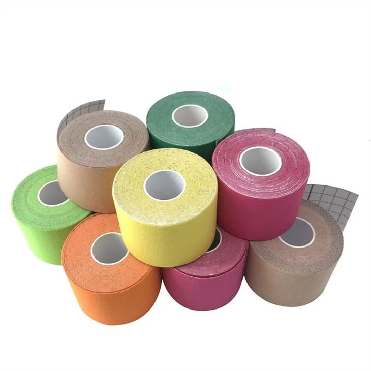 Cotton Kinesiology Waterproof Muscle Sports Tape For Pain Relieve